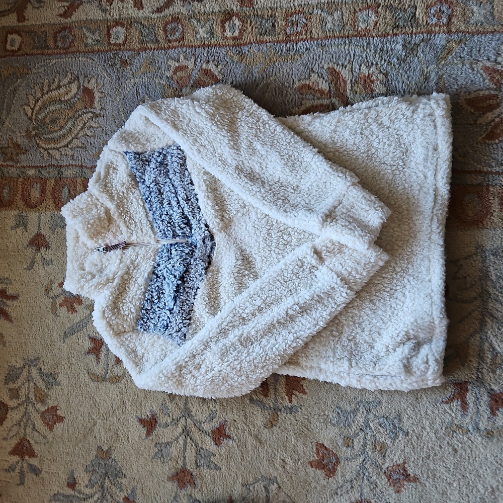 Weatherproof quarter zip sherpa fleece